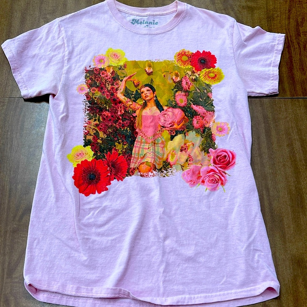 Melanie Martinez Floral Pink T-Shirt